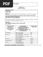 Patent Search Report