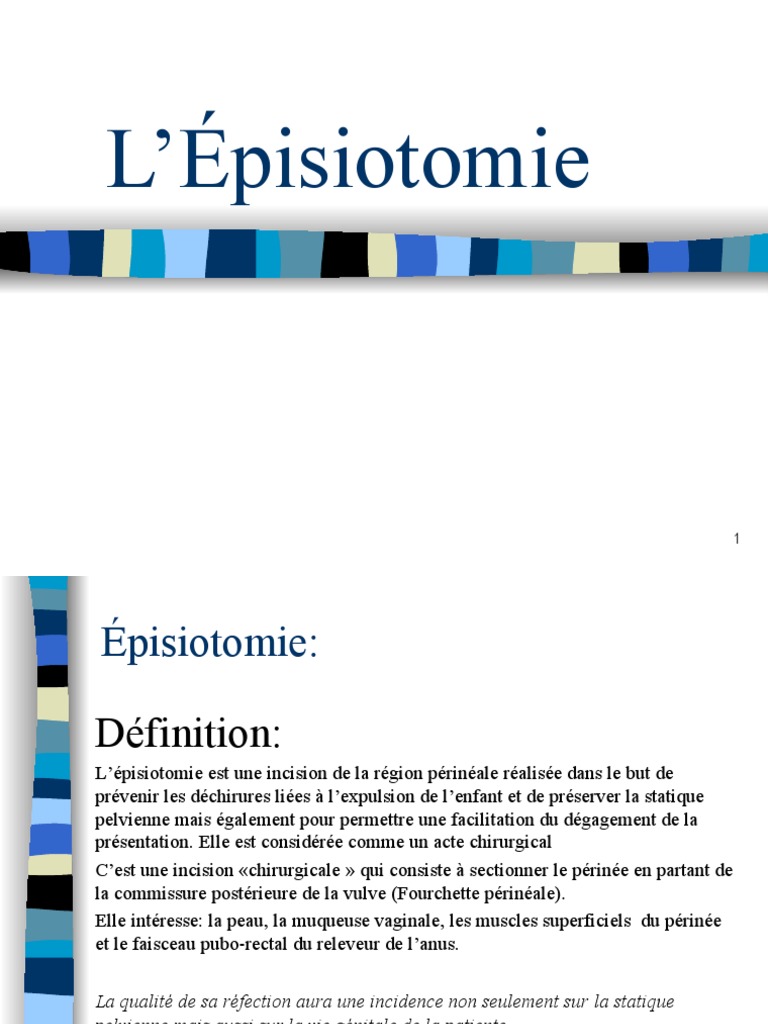 Episiotomie PDF Suture (médecine) Spécialités médicales