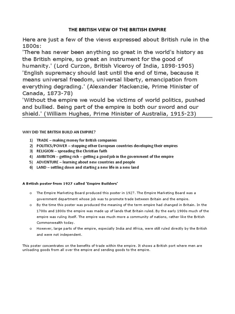 British View PDF British Empire Trade