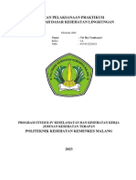 1a - Tri Ika Yunitasari - Dasar Kesehatan Lingkungan TM 14 - Laporan Pelaksanaan Praktikum