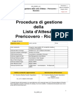 Procedura ListeAttesa Prericoveri Ricoveri