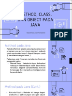 M6 Method, Class, and Object Pada Java