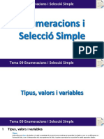 Tema 09 Enumeracions I Selecció Simple