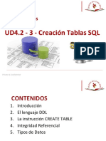 UD4.2.3 - Creación de Tablas SQL