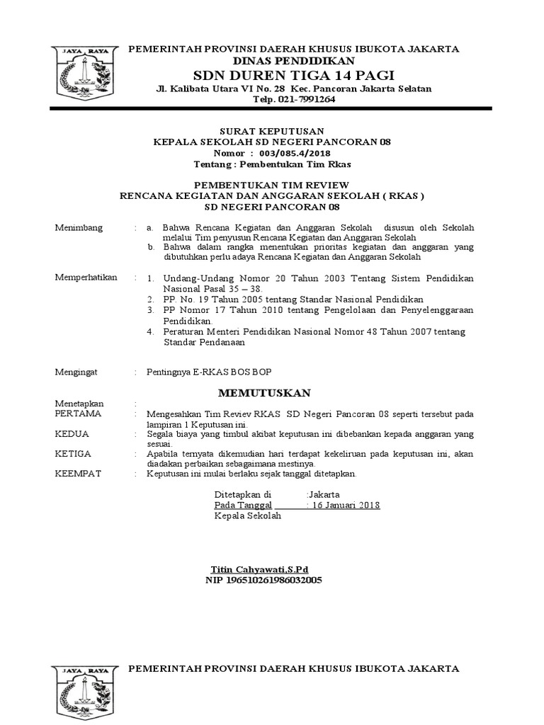 Pembentukan Tim Rkas | PDF
