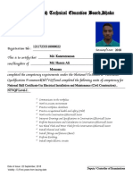 Bangladesh Technical Education Board, Dhaka: 22 September, 2018 Date of Issue: Validity: 5 (Five) Years From Issuing Date