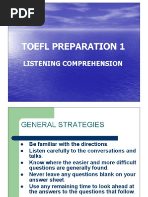 TOEFL Listening