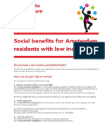 Social Benefits For Amsterdam Residents With Low Incomes