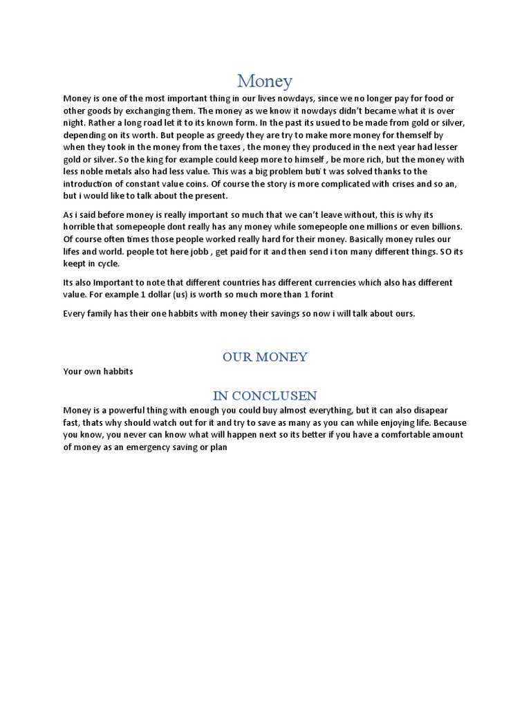 Money | PDF