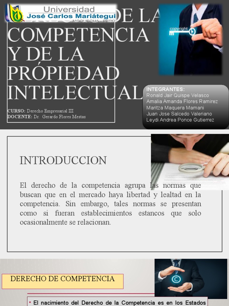 Grupo 4derecho de La Competencia y de La Própiedad Intelectual | PDF ...