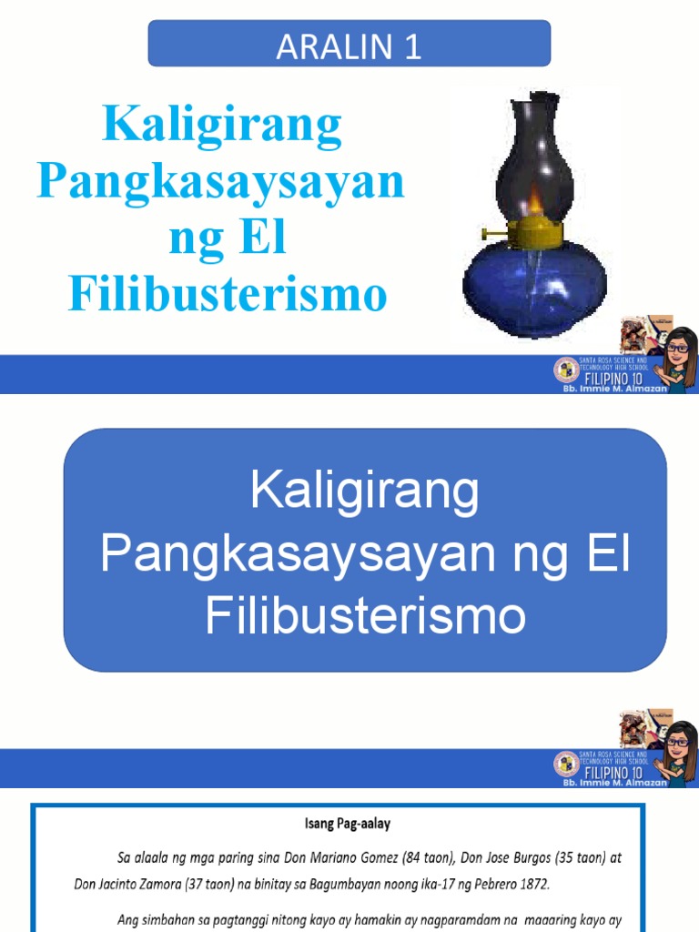 Q4 - Aralin 1 - Kaligirang Pangkasaysayan NG El Fili | PDF