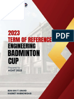 Term of Reference (TOR) Engineering Badminton Cup 2023