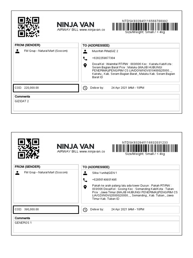 Ninja 17042021 Siang | PDF