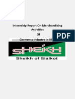 Internship Report On Merchandising Activities of