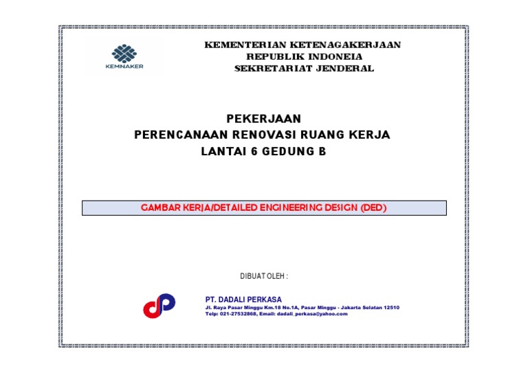 Cover Ded Ruang Kerjalt6b | PDF