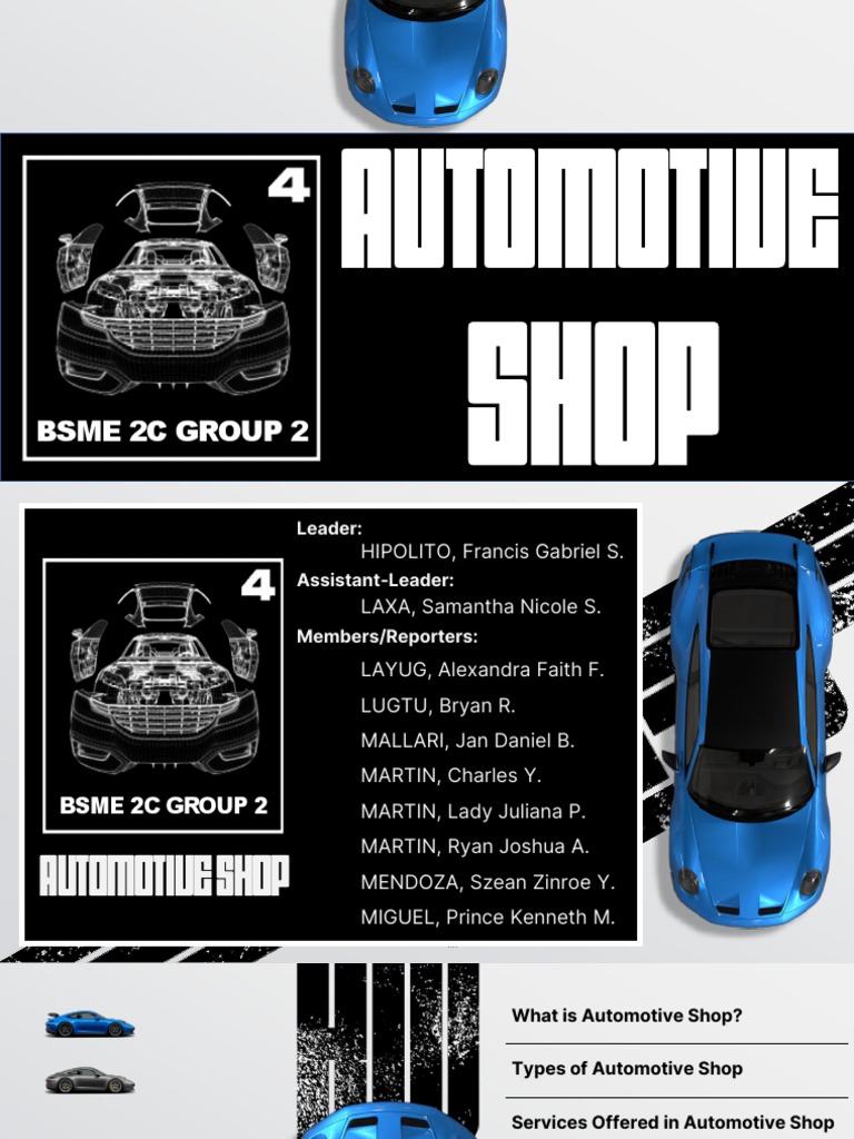 MST BSME 2C Automotive Shop | PDF | Car | Screw