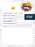 Formulario de Inscripcioìn Tour Chiky 2023