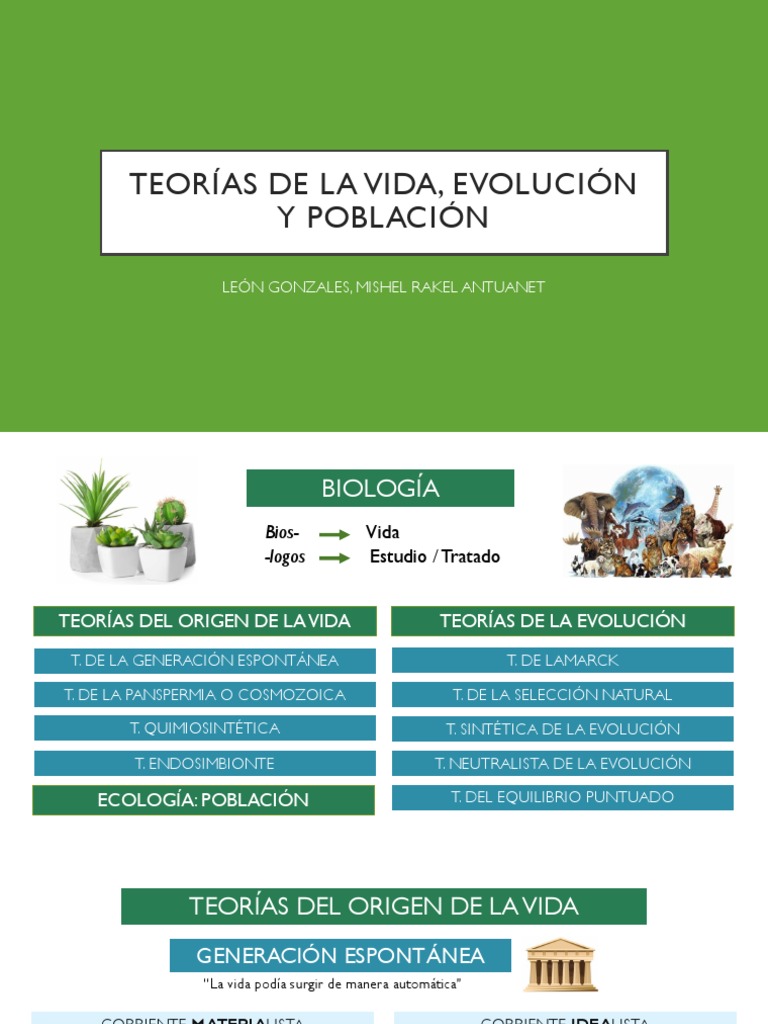 Teorías del Origen de la Vida | PDF