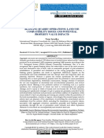 Blasting Quarry Operations: Land Use Compatibility Issues and Potential Property Value Impacts