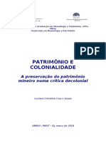 SOUZA Patrimônio e Colonialidade