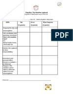 (B1) Checklist The Weather Lapbook