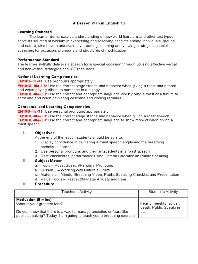 Roast Speech 1 PDF Public Speaking Learning