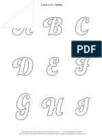 Moldes de Letras Cursivas para Imprimir Letras A A J
