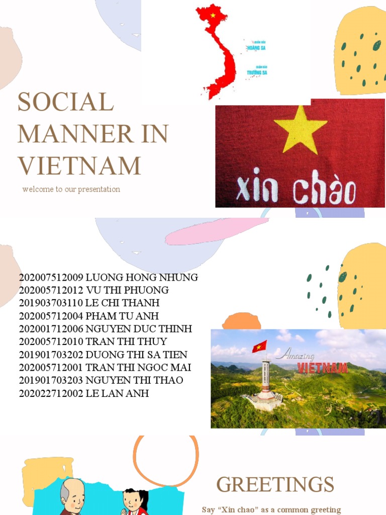 Social Manner in Vietnam | PDF | Nonverbal Communication | Food And Drink