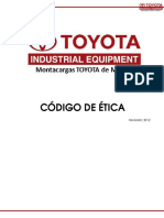 Codigo de Etica Toyota Equipos Industriales