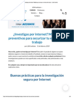 ¿Investigas Por Internet - Medidas para Securizar Tu Entorno de Trabajo - LISA Institute