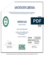 Certificado EME Capacitación (TE-T-AVI-1222-1)