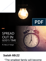 Spread Out in God's Time