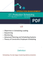 C7 - Production Scheduling