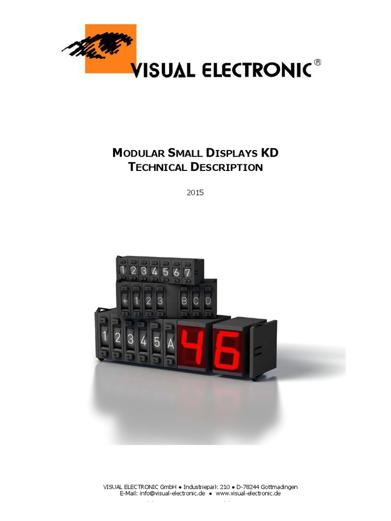 KD Modular Small Displays PDF Electrical Connector Logic Gate