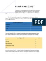 Glasgow Coma Scale GCS