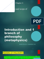 The Nature and Scope of Philosophy