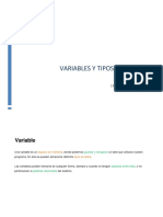 Variables y Tipos de Datos
