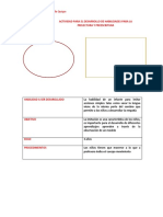 Actividad para El Desarrollo de Habilidades para La Prelectura y Preescritura