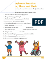 T L 5549 Homophones Practice Activity Sheet Theyre There Their - Ver - 2
