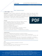 8 FICHAS TECNICAS Y-O CERTIFICADO DE CALIDAD DE LOS ADITIVOS, DEL DISEÑO DE MEZCLA Z-RR-Plast-971