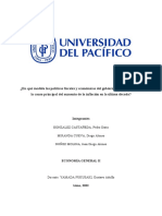 ¿En Qué Medida Las Políticas Fiscales y Económicas Del Gobierno Argentino Fueron La Causa Principal Del Aumento de La Inflación en La Última Década?