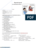 1 Complete The Sentences in Reported Speech