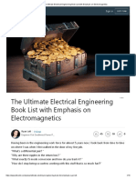 The Ultimate Electrical Engineering Book List With Emphasis On Electromagnetics