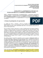 Tema 5. LA PARTICIPACION Y REPRESENTACION DE LOS TRABAJADORES EN LA EMPRESA I