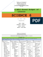 Budget of Lessons in Science