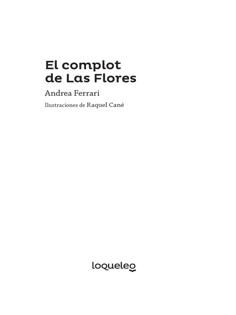 Primeras Paginas El Complot de Las Flores PDF
