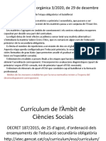 Currículum de L'àmbit de Ciències Socials 2021