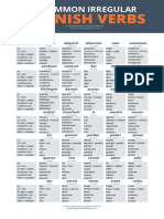 Spanish Irregular Verbs