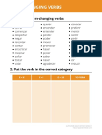 Spanish Stem Changing Verbs