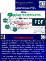 Tema 07 METODO DE PROGRAMACION  ROY  2022 - I